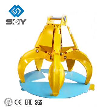 Electric hydraulic multivalve grab bucket,grab self weight 1.5-11 T, high quality and competitive price